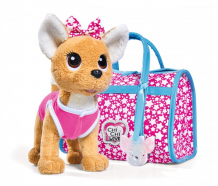 Купить мягкая игрушка chi-chi love собачка звездный стиль с сумочкой 20 см 5893115