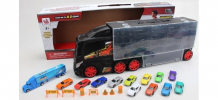 Купить jinjia toys автовоз-чемодан с 13-ю металлическими машинками и аксессуарами jb0403369