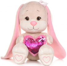 Купить мягкая игрушка jack&lin зайка с розовым сердцем 50 см jl-071901-50