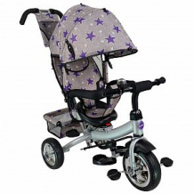 Купить трехколесный велосипед farfello tstx6588, цвет: серый с фиолетовыми звездами ( id 11456878 )