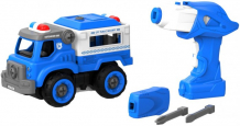 Купить конструктор shantou bhs toys набор пластмассовых деталей грузовика полиции с пультом ду 1csc20003897 1csc20003897