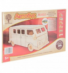 Купить сборная деревянная модель wooden toys рейсовый автобус ( id 2958980 )