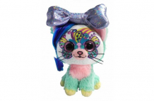 Купить мягкая игрушка shokid little bow pets котенок rainbow с бантиком сюрпризом 18 см 4856