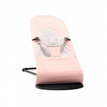 Купить кресло-шезлонг babybjorn balance soft cotton jersey, розовый, серый babybjorn 997284562