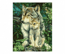 Купить schipper картина по номерам мама-волчица 30х24 см 9240838