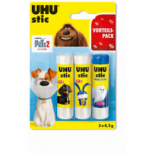 Купить клей-карандаш uhu "домашние животные 2", 3 штуки ( id 14900375 )