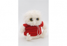 Купить мягкая игрушка unaky soft toy сова лия светлая в красной флисовой толстовке 24 см 08184a24-16