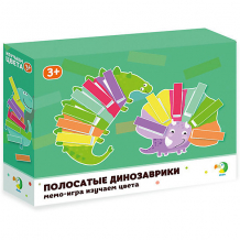 Настольная игра-мемо Dodo "Изучаем цвета" Полосатые динозаврики ( ID 8864938 )