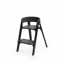 Купить стульчик stokke steps black black oak, черный stokke 997202894