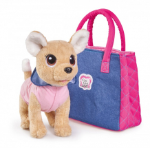 Купить мягкая игрушка chi-chi love собачка городская мода с сумочкой 20 см 5893244