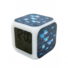 Купить часы pixel crew будильник блок алмазной руды пиксельные с подсветкой pc01508