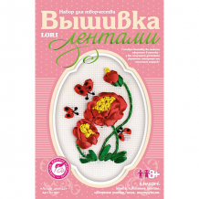 Купить вышивка лентами "алые цветы", lori ( id 3376794 )