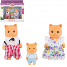Купить набор фигурок mimi stories семья котов (иама,папа,малыш) 8 см ( id 12052366 )