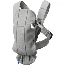 Купить рюкзак-кенгуру babybjorn mini cotton jersey светло-серый ( id 8584420 )