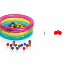 Купить intex надувной бассейн с шариками с дополнительным набором шаров anlipool 50 шт. 