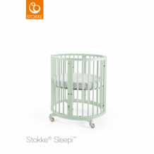 Купить кроватка-трансформер stokke sleepi mini mint green, мятный stokke 997007239
