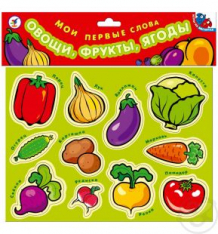 Купить набор магнитов дрофа овощи фрукты ягоды. мои первые слова ( id 3694346 )