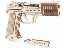 Купить деревянная игрушка lemmo конструктор пистолет резинкострел койот 01-92