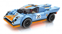 Купить конструктор sembo block знаменитые гоночные автомобили порш голубой 607017-607020 (161 деталь) 607017-607020