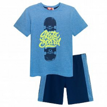 Купить комплект футболка/шорты let's go, цвет: синий/синий ( id 12489466 )