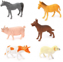 Купить наша игрушка набор фигурок домашние животные farm animal 6 шт. a163