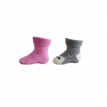 Купить носки шерстяные janus, 2 пары, серый, розовый mothercare 997243125