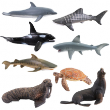 Купить игрики zoo tav009 фигурка &quot;обитатели морей&quot;, 8 видов (в ассортименте)
