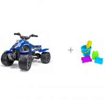 Купить falk квадроцикл педальный 84 см fal 63 и нордпласт набор для песка № 8 