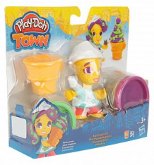 Купить набор для лепки из пластилина play-doh игровой город. фигурки ice cream girl ( id 3601970 )