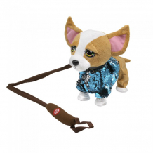 Купить интерактивная игрушка пушистые друзья собачка в костюмчике с пайетками на жестком поводке jb0571978