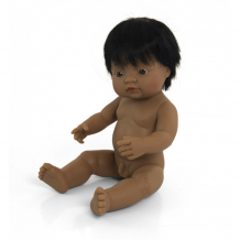 Купить miniland кукла baby doll latinoamerican boy polybag 38 см 31057