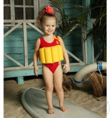 Купить купальник baby swimmer, цвет: красный ( id 8266633 )