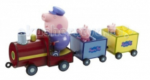 Купить свинка пеппа (peppa pig) игровой набор паровозик дедушки пеппы со звуком 15563