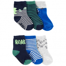 Купить carter's набор носков для мальчика с динозаврами 2n108610 6 пар 2n108610