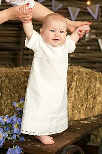 Рубашка крестильная Alivia Kids Ажурный хлопок, цвет: белый ( ID 9532680 )