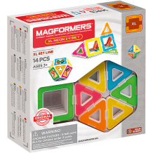 Купить магнитный конструктор magformers xl neon 14 set ( id 12857644 )