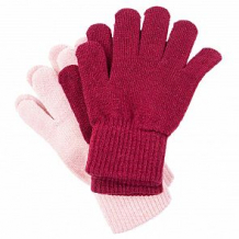 Купить комплект перчатки 2 пары play today magic forest tween, цвет: бордовый/розовый ( id 11672218 )