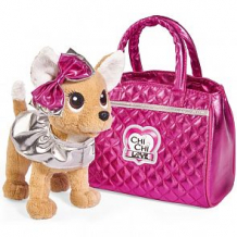 Купить собачка плюшевая simba chi-chi love гламур с розовой сумочкой 20 см ( id 11726410 )