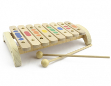 Купить музыкальный инструмент мир деревянных игрушек ксилофон 8 тонов дерево д045