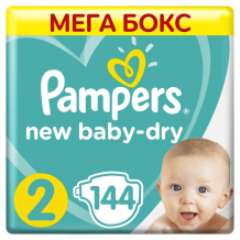 Купить pampers подгузники new baby-dry mini р.2 (4-8 кг) 144 шт. 81667950/pa-81667950