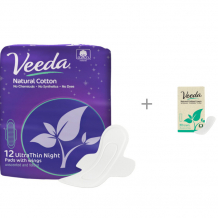 Купить veeda ультратонкие прокладки ночные ultrathin night и ежедневные natural cotton liners 