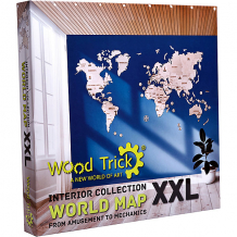 Купить сборная модель wood trick карта мира xxl, 147 элементов ( id 17436553 )