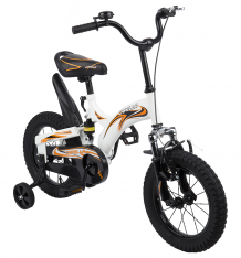 Купить двухколесный велосипед capella g16ba606, цвет: белый/черный/оранжевый ( id 5146501 )