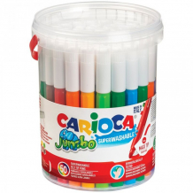 Купить фломастеры carioca смываемые jumbo 36 цветов 50 шт. 42312