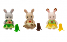 Купить sylvanian families малыши-крольчата в костюмчиках бананов 2069