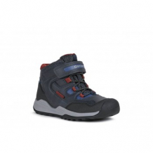 Купить ботинки зимние geox teram, темно-синий, темно-красный mothercare 997269347
