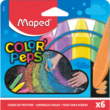 Купить мелки maped color'peps для рисования на асфальте, 6 цветов ( id 14619415 )