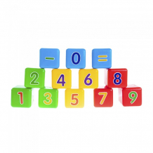 Купить развивающая игрушка пластмастер набор кубиков первая математика 14046