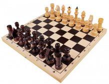 Купить рыжий кот настольная игра шахматы обиходные лакированные с доской 29х15 см ин-7520