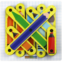 Купить деревянная игрушка woodlandtoys игра развивающая геоборд алфавит школа 121401